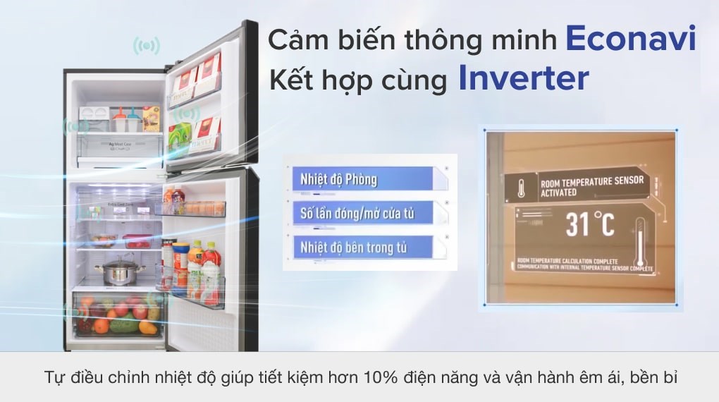 Tủ lạnh Panasonic Inverter 268 lít NR-BL300PKVN