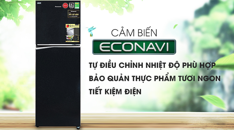 Cảm biến Econavi - Tủ lạnh Panasonic Inverter NR-BL340PKVN