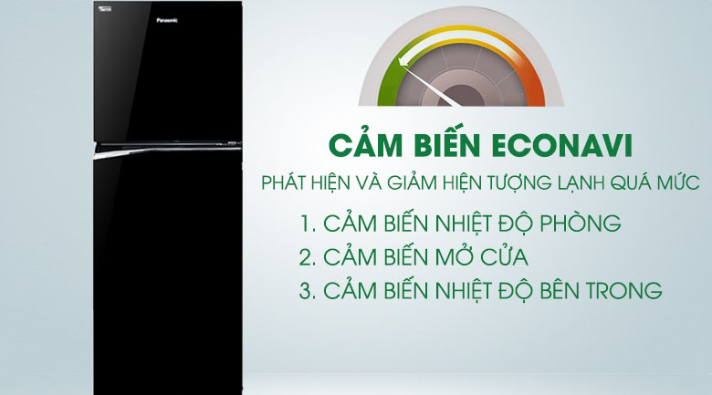 Cảm biến Econavi - Tủ lạnh Panasonic Inverter NR-BL340PKVN Cảm biến Econavi - Tủ lạnh Panasonic Inverter NR-BL340PKVN