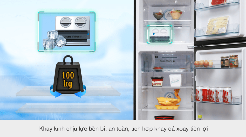 Tủ lạnh Aqua Inverter 270 lít AQR-IG288EN (GB)