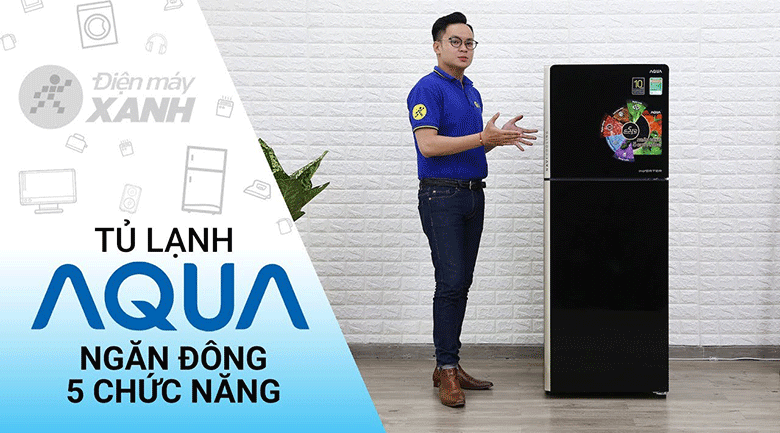 Tủ lạnh Aqua Inverter 235 lít AQR-IG248EN (GB)