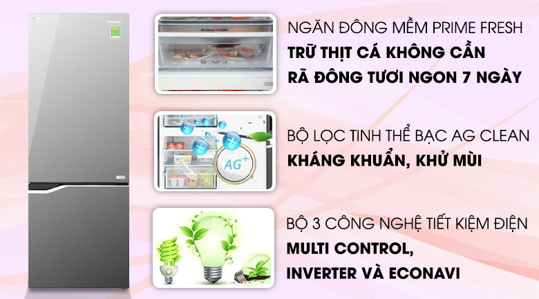 Tủ lạnh Panasonic Inverter 290 lít NR-BV328GMV2