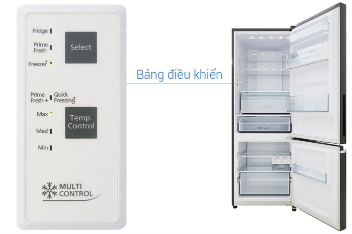 Tủ lạnh Panasonic Inverter 290 lít NR-BV328GMV2 Màu Đen