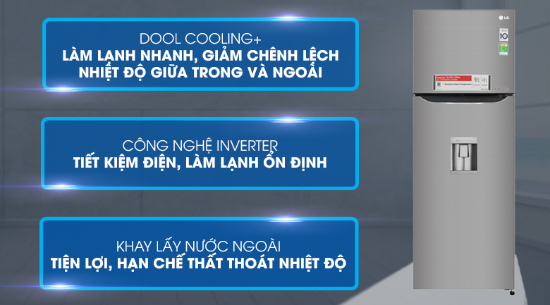 Tủ lạnh LG Inverter 315 lít GN-D315PS