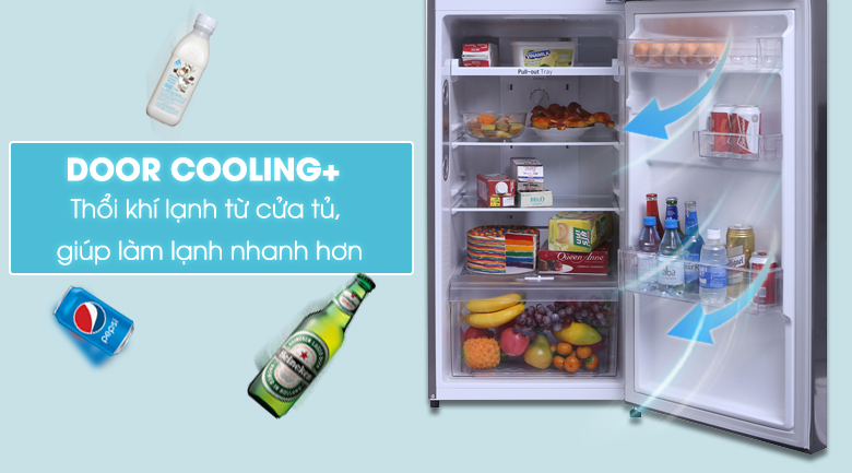 DoorCooling+ - Tủ lạnh LG Inverter 208 lít GN-L208S