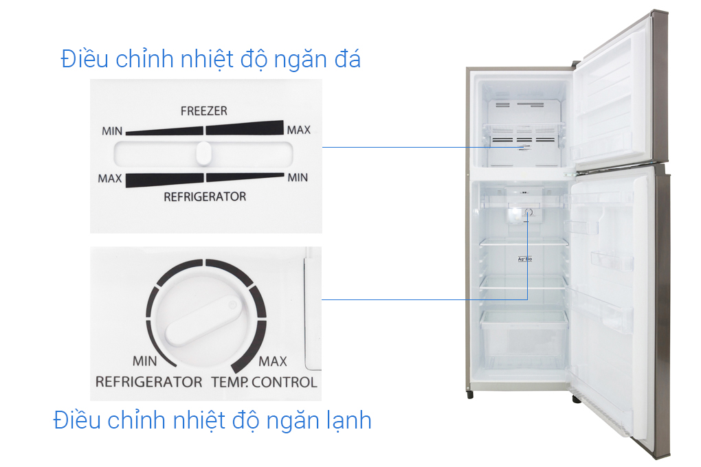 Tủ lạnh Toshiba Inverter 233 lít GR-A28VS (DS) Màu Xám