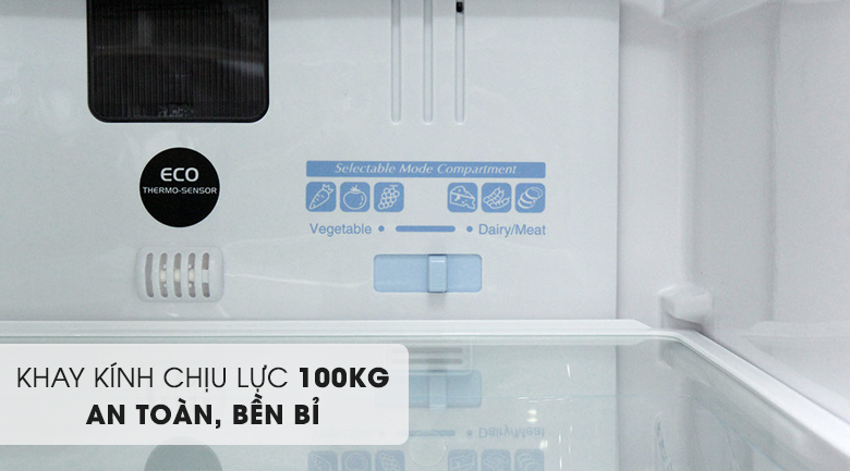 Khay kính chịu lực lớn - Tủ lạnh Hitachi Inverter 382 lít R-WB475PGV2 GBW Khay kính chịu lực lớn - Tủ lạnh Hitachi Inverter 382 lít R-WB475PGV2 GBW