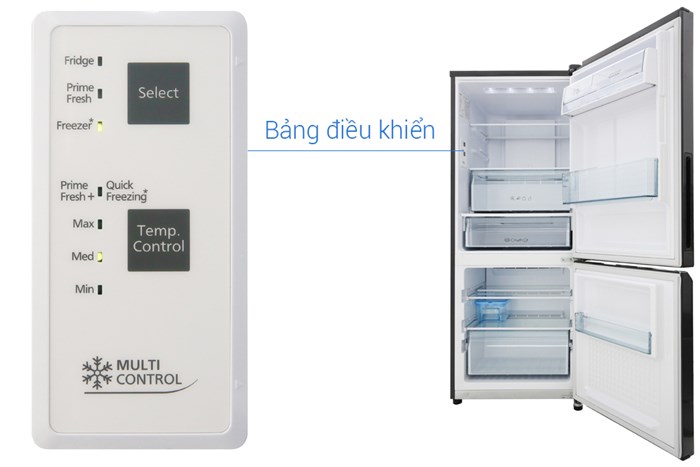 Tủ lạnh Panasonic Inverter 255 lít NR-BV289QKV2 Màu Đen