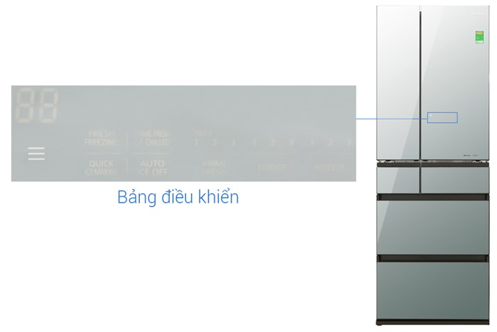 Tủ lạnh Panasonic Inverter 491 lít Multi Door NR-F503GT-X2 Màu Xám nhạt