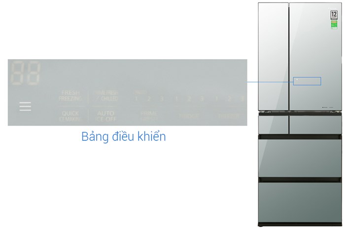 Tủ lạnh Panasonic Inverter 589 lít NR-F603GT-X2 Màu Xám nhạt