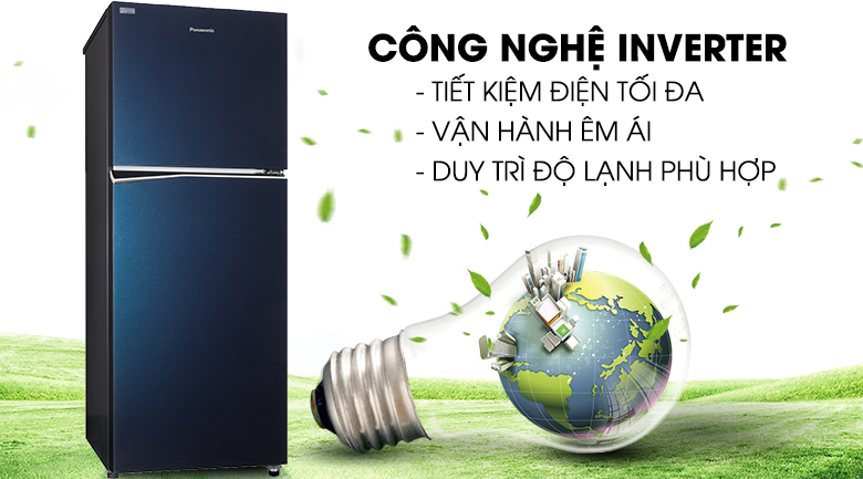 Công nghệ Inverter - Tủ lạnh Panasonic Inverter 306 lít NR-BL340GAVN