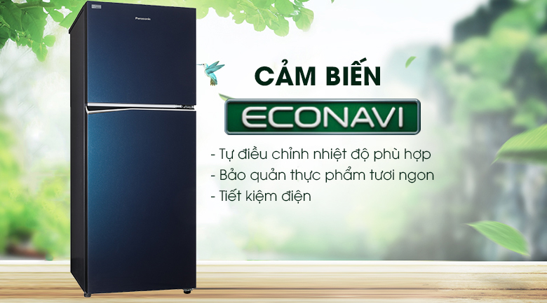 Cảm biến Econavi - Tủ lạnh Panasonic Inverter 306 lít NR-BL340GAVN