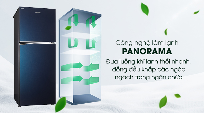 Công nghệ Panorama - Tủ lạnh Panasonic Inverter 306 lít NR-BL340GAVN