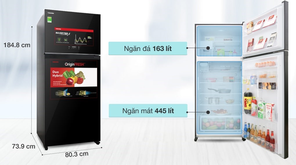 Tủ lạnh Toshiba Inverter 608 lít GR-AG66VA (XK) - 5