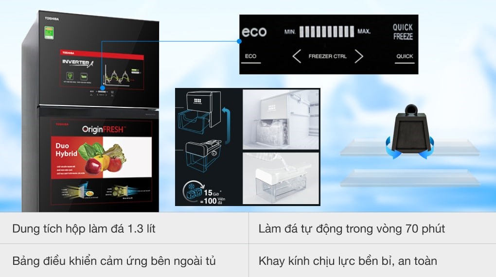 Tủ lạnh Toshiba Inverter 608 lít GR-AG66VA (XK) - 12