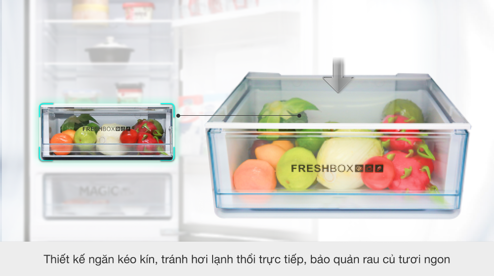 Tủ lạnh Aqua Inverter 288 lít AQR-IW338EB BS