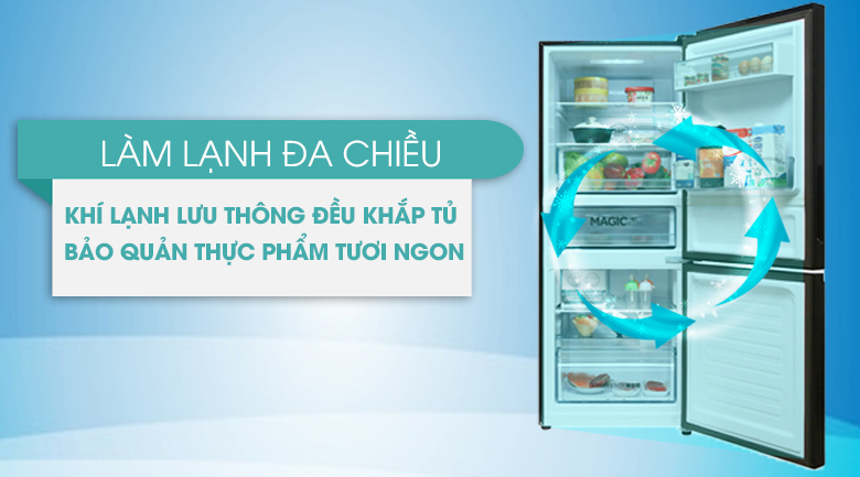 Tủ lạnh Aqua Inverter 260 lít AQR-I298EB BS - 19