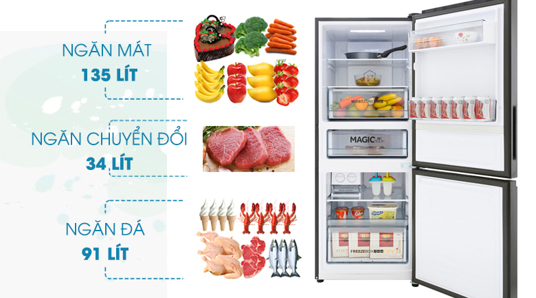 Tủ lạnh Aqua Inverter 260 lít AQR-IG298EB GB