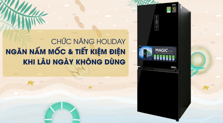 Tủ lạnh Aqua Inverter 260 lít AQR-IG298EB GB