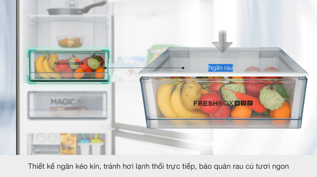 Tủ lạnh Aqua Inverter 320 lít AQR-IW378EB BS