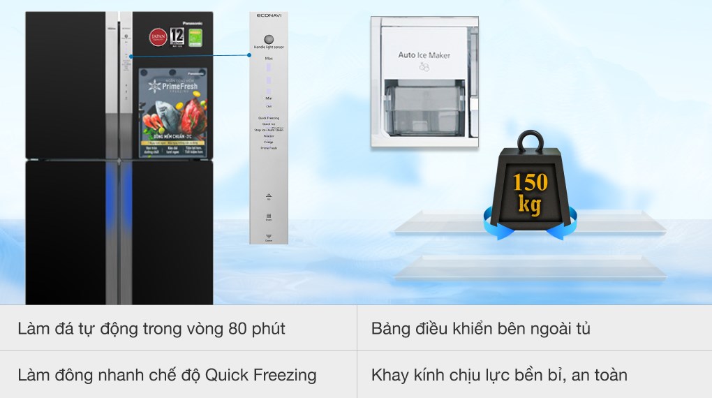 Tủ lạnh Panasonic Inverter 550 lít NR-DZ600GXVN