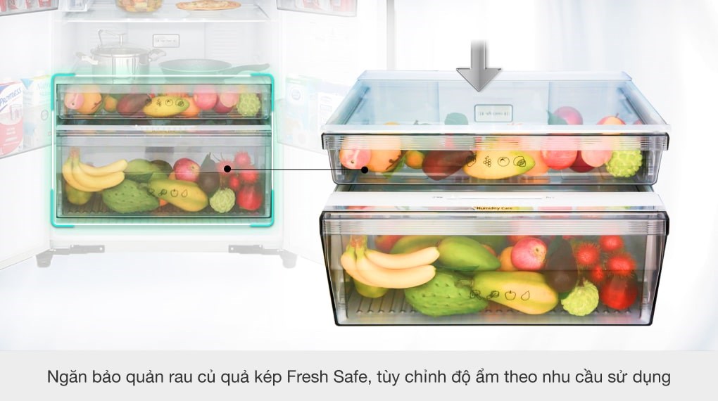 Tủ lạnh Panasonic Inverter 550 lít NR-DZ600GXVN