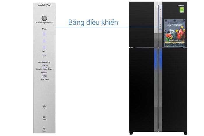 Tủ lạnh Panasonic Inverter 550 lít NR-DZ600GXVN Màu Đen