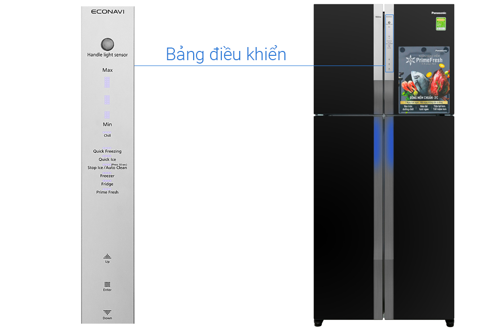 Tủ lạnh Panasonic Inverter 550 lít NR-DZ600GXVN Màu Đen