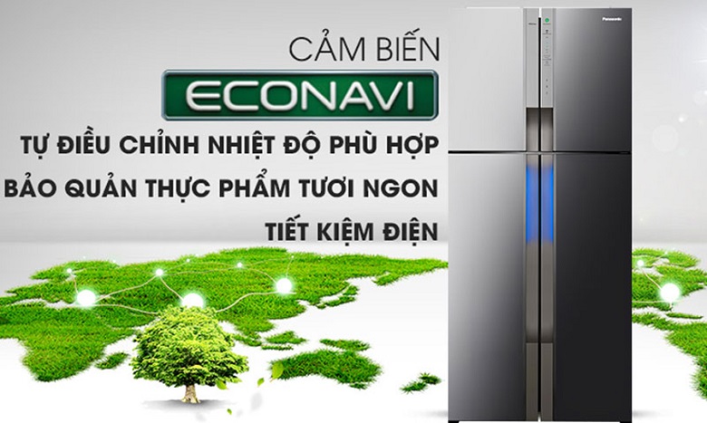 Cảm biến Econavi - Tủ lạnh Panasonic Inverter 550 lít NR-DZ600MBVN