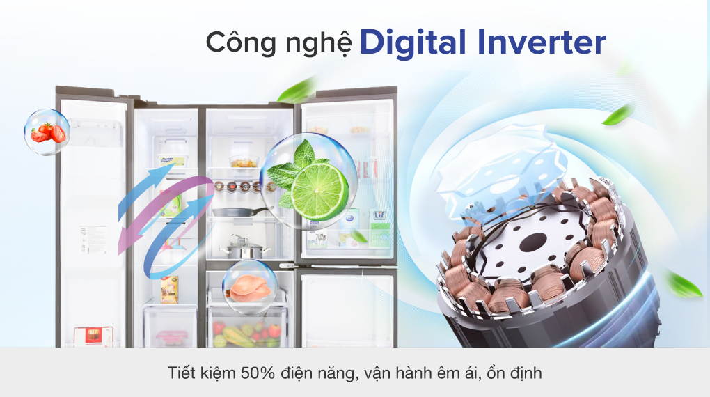 Tủ lạnh Samsung Inverter 602 lít RS65R5691B4/SV