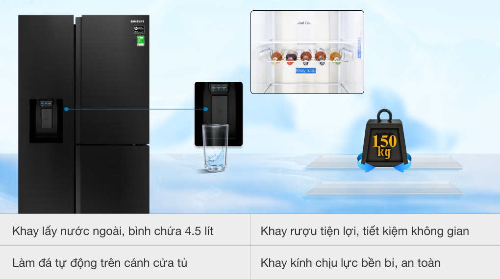 Tủ lạnh Samsung Inverter 602 lít RS65R5691B4/SV