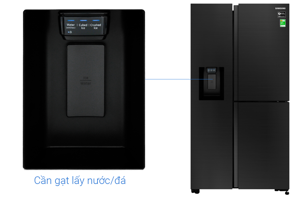 Tủ lạnh Samsung Inverter 602 lít RS65R5691B4/SV Màu Đen