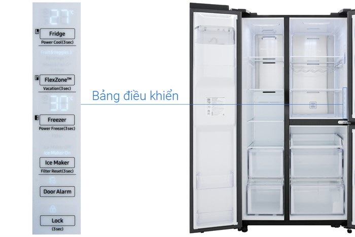 Tủ lạnh Samsung Inverter 602 lít RS65R5691B4/SV Màu Đen