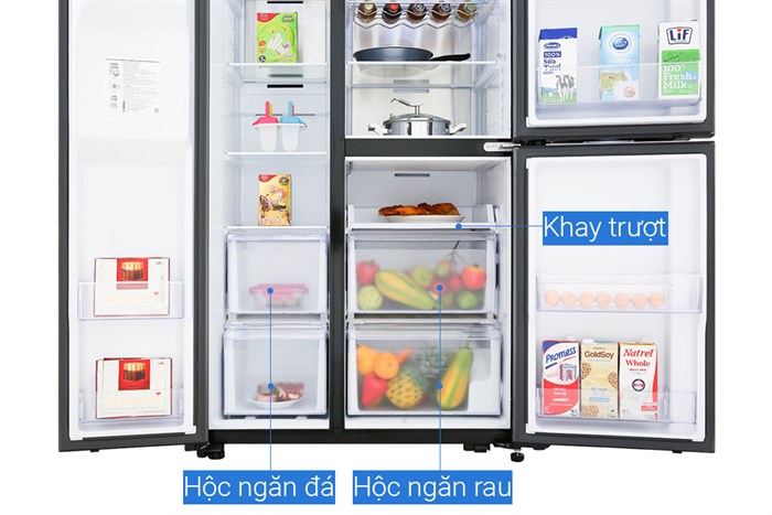 Tủ lạnh Samsung Inverter 602 lít RS65R5691B4/SV Màu Đen