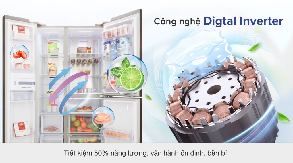Tủ lạnh Samsung Inverter 634 lít RS63R5571SL/SV - 14