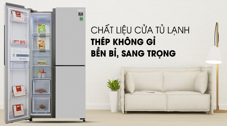 Tủ lạnh Samsung Inverter 634 lít RS63R5571SL/SV - 12