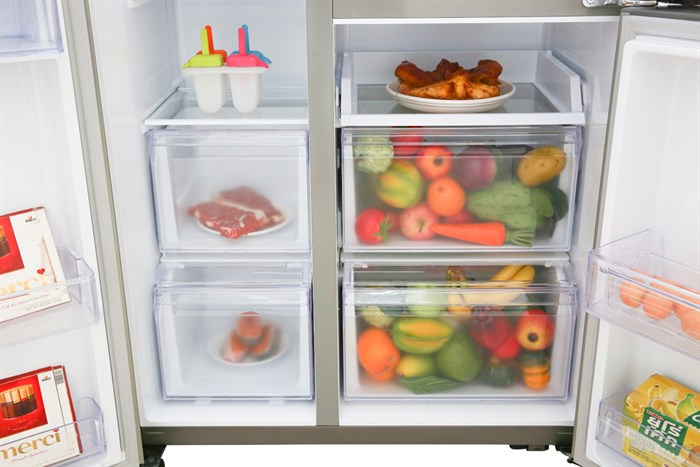 Tủ lạnh Samsung Inverter 634 lít RS63R5571SL/SV Màu Bạc