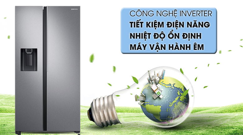 Tủ lạnh Samsung Inverter 617 lít RS64R5101SL/SV