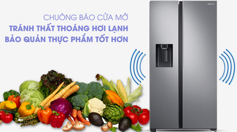 Tủ lạnh Samsung Inverter 617 lít RS64R5101SL/SV