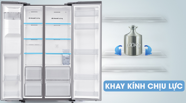 Tủ lạnh Samsung Inverter 617 lít RS64R5101SL/SV