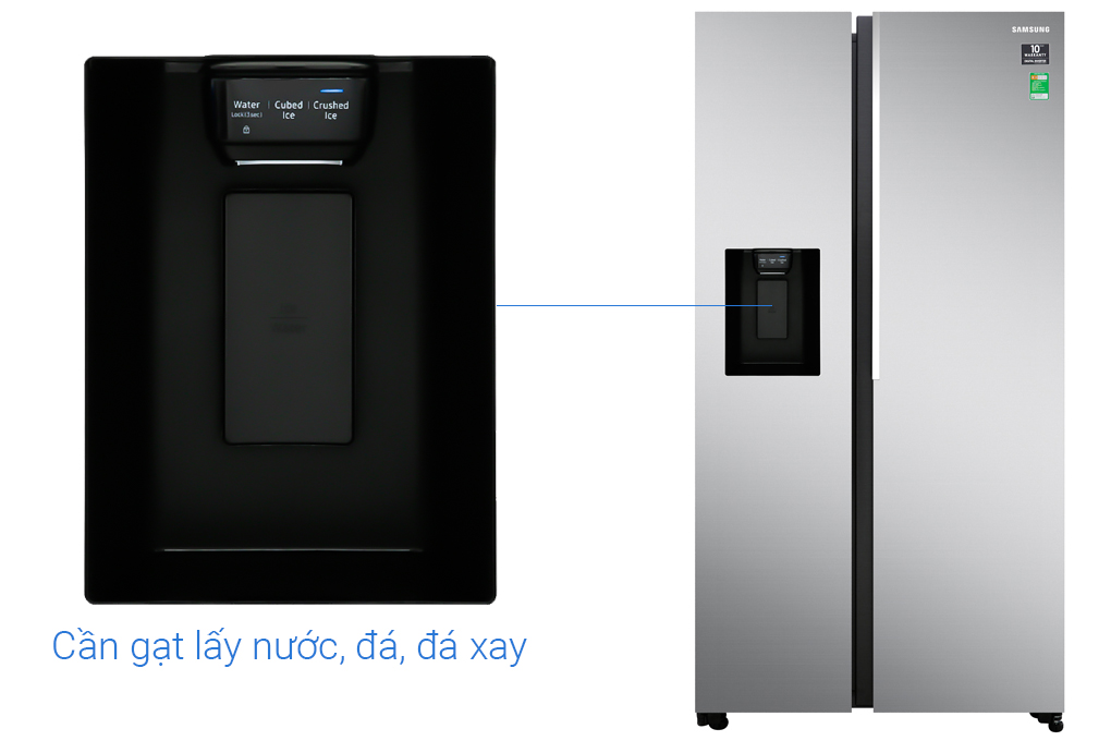 Tủ lạnh Samsung Inverter 617 lít RS64R5101SL/SV Màu Bạc