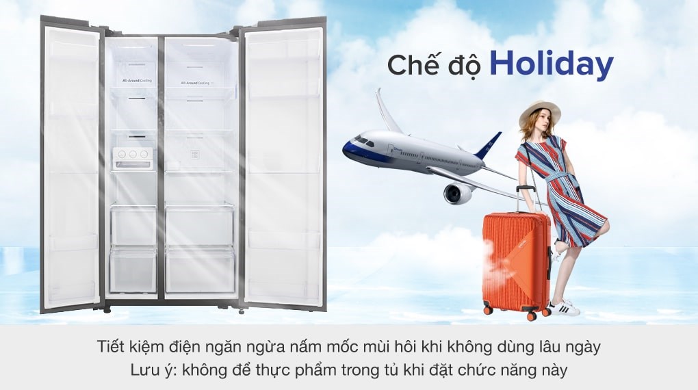 Tủ lạnh Samsung Inverter 655 lít Side By Side RS62R5001B4/SV - 18