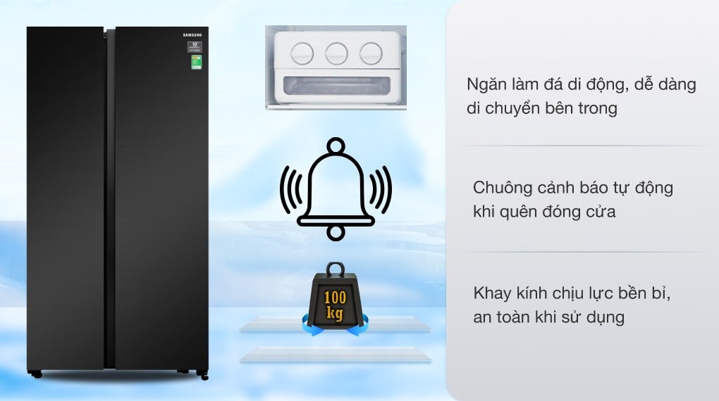 Tủ lạnh Samsung Inverter 655 lít Side By Side RS62R5001B4/SV - 28