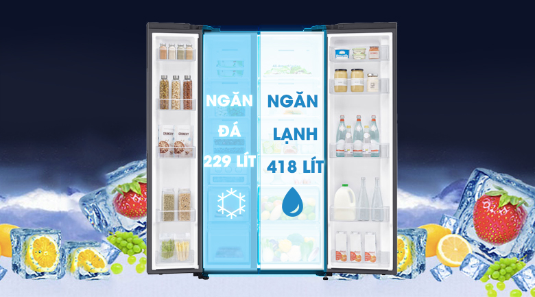 Tủ lạnh Samsung Inverter 655 lít Side By Side RS62R5001B4/SV - 17