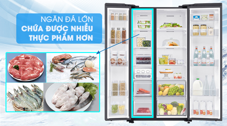 Tủ lạnh Samsung Inverter 655 lít Side By Side RS62R5001B4/SV - 19