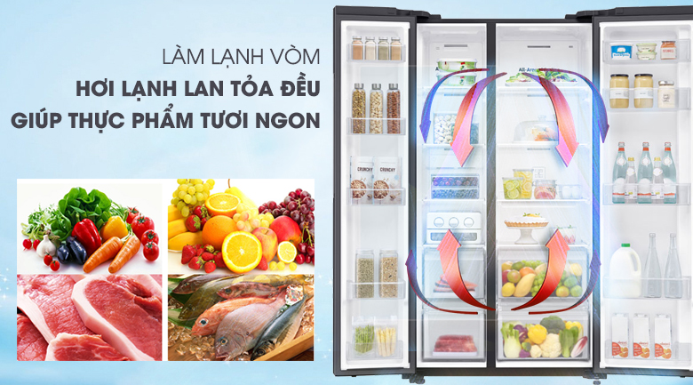 Tủ lạnh Samsung Inverter 655 lít Side By Side RS62R5001B4/SV - 23
