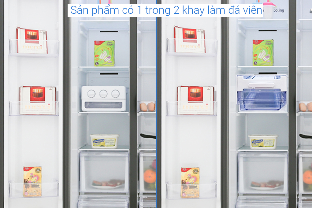 Tủ lạnh Samsung Inverter 655 lít Side By Side RS62R5001B4/SV Màu Đen - Xám