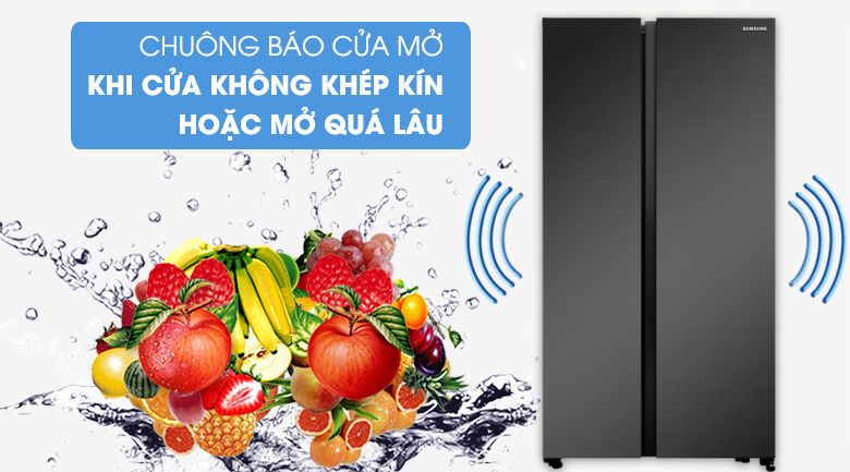 Tủ lạnh Samsung Inverter 655 lít Side by Side RS62R5001B4/SV - Chuông báo cửa 