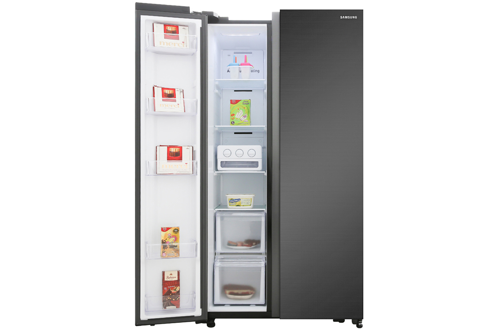 Tủ lạnh Samsung Inverter 655 lít Side By Side RS62R5001B4/SV Màu Đen - Xám