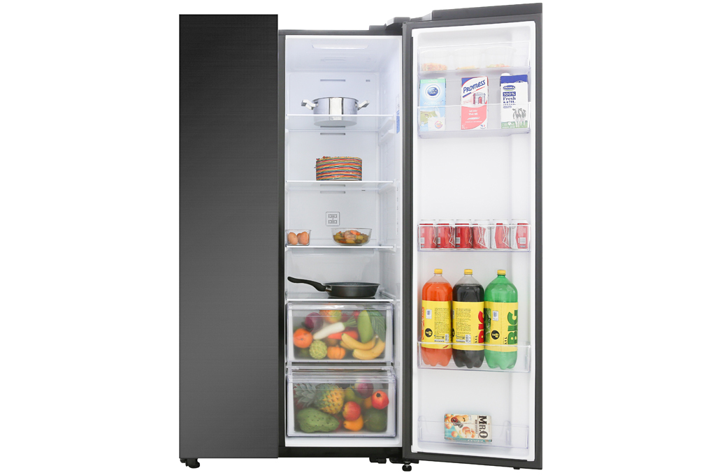 Tủ lạnh Samsung Inverter 655 lít Side By Side RS62R5001B4/SV Màu Đen - Xám